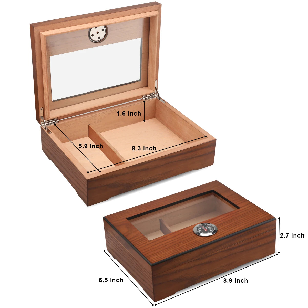 Porta Charutos Luxo Xifei Humidor Premium