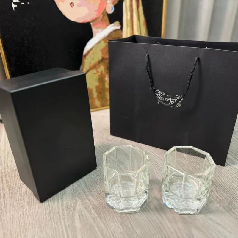 Conjunto de Copos de Cristal Elegance - Caixa Presente Preta