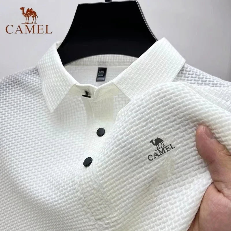 Camisa Polo Bianco Camel